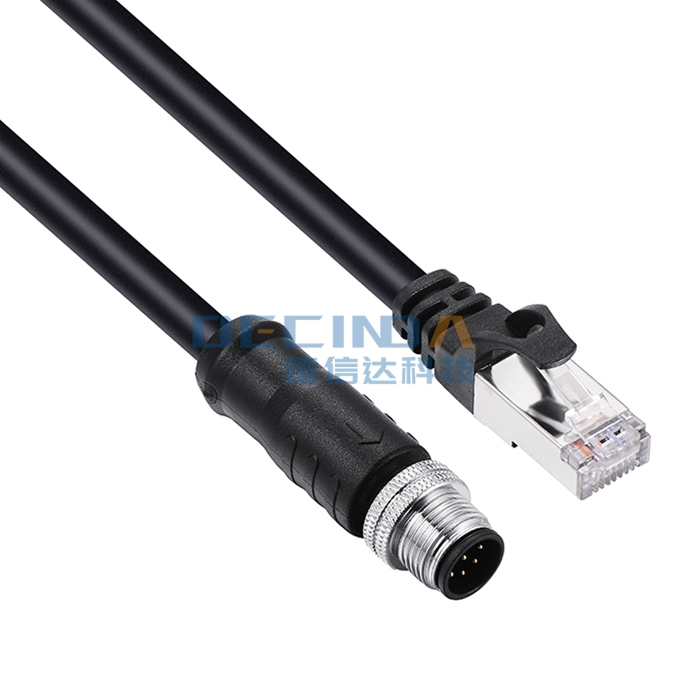 Industrial Ethernet cable（M12 A 8P/RJ45）